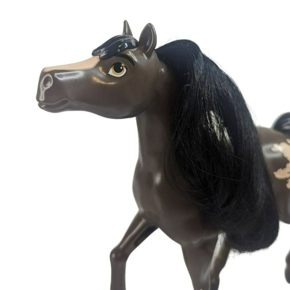 Mattel Dreamworks Spirit Riding Free Lucky Brown Horse, Herd Horse Bay Pinto - Picture 5 of 6